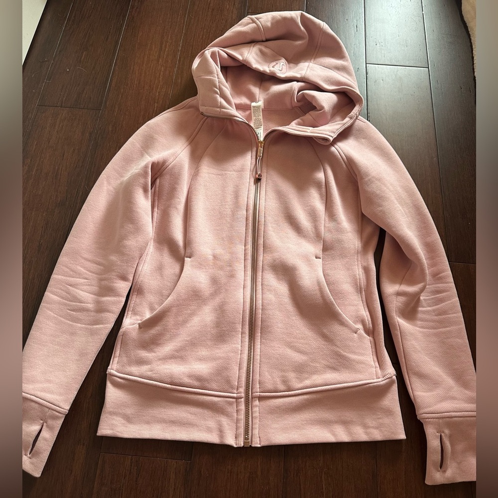 Lululemon Scuba Full Zip Hoodie Pink Haze